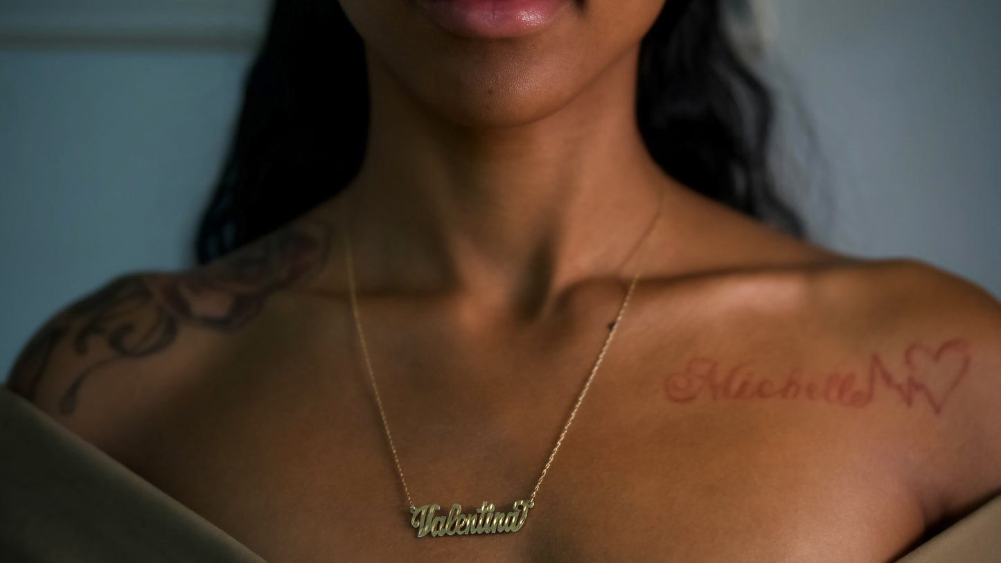 “Say My Name” Custom Nameplate Necklace